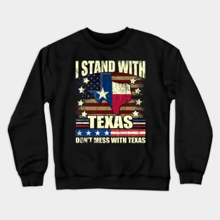 Vintage i Stand With Texas Crewneck Sweatshirt